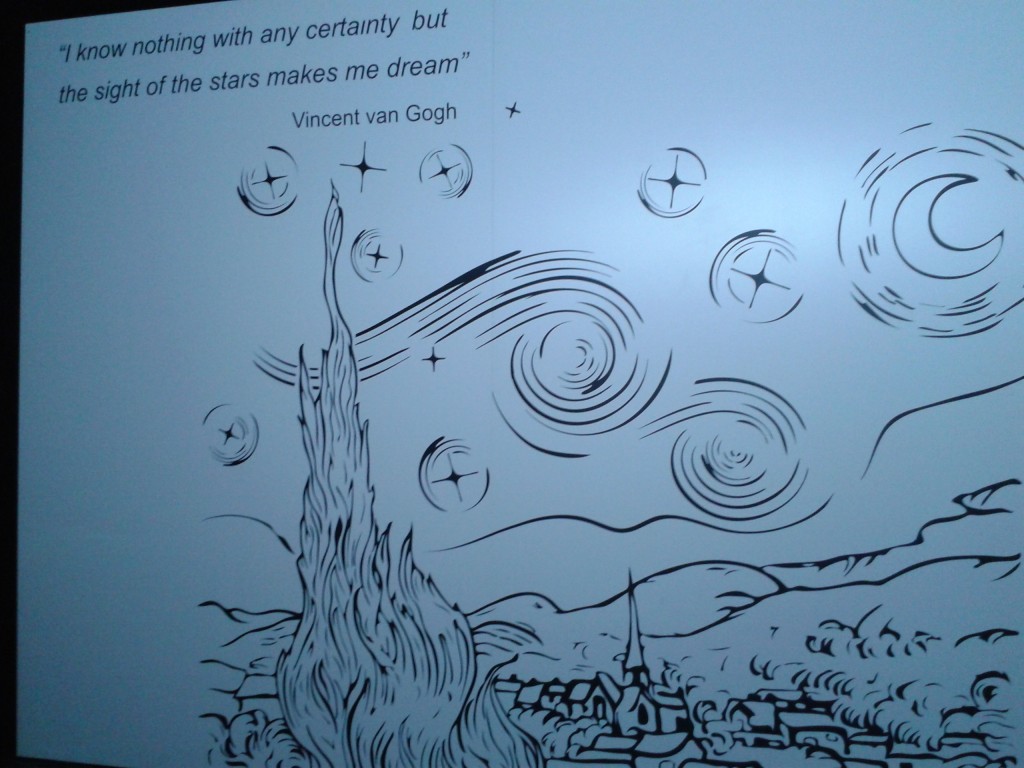 Van Gogh ressentait une inspiration divine devant les étoiles… Pour Platon, celui qui est un génie est inspiré par les dieux… Quel artiste ce Vincent qui peut théoriquement satisfaire plusieurs visions philosophiques !