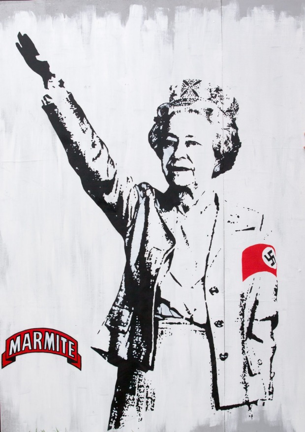 bansky reine d'angleterre nazi
