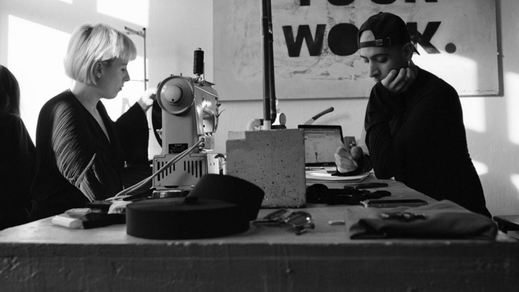 Fanny Lawaetz and Idan Gilony in the studio. Photo : Søren Drastrup