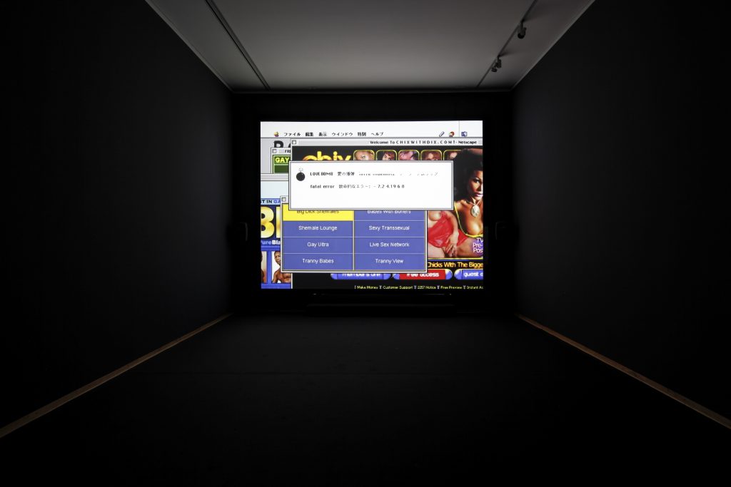Terre Thaemlitz, Lovebomb/Ai No Bakudan, 2003–05, electroacoustic audio and video installation  , Museum für Sepulkralkultur, Kassel, documenta 14, photo: Liz Eve