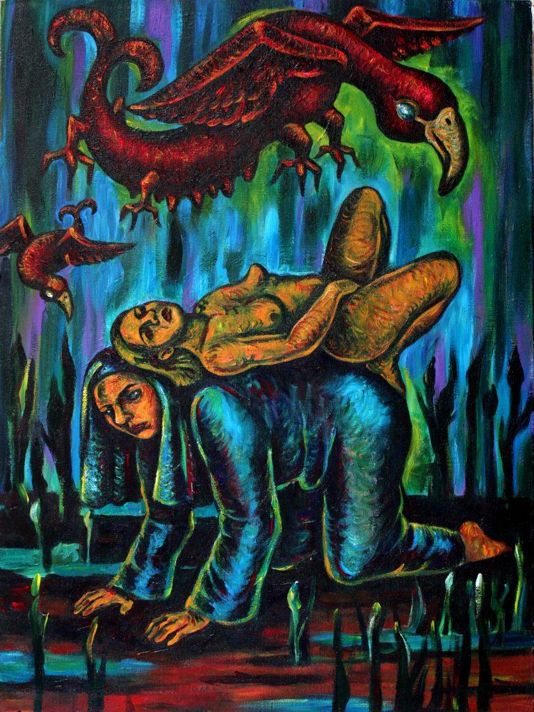 ©￼ Anne Van der Linden - extatique, 2016 acrylique sur toile - 60 x 80 cm