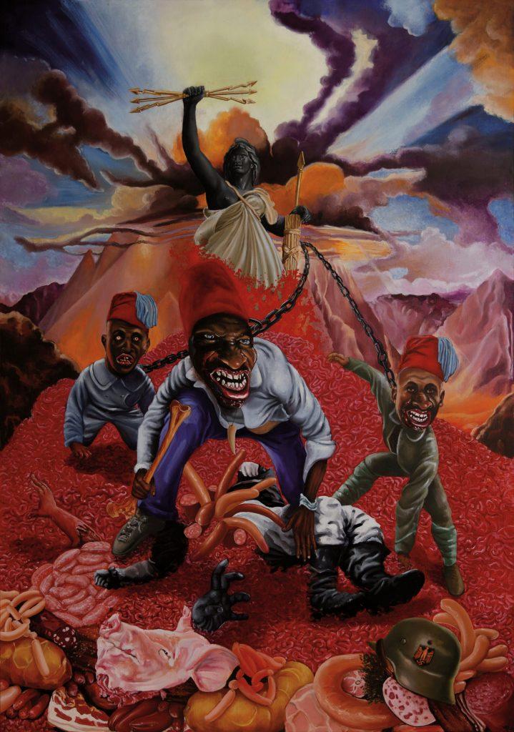 ￼© Nadia Valentine - République, 2013 huile sur toile - 114 x 146 cm