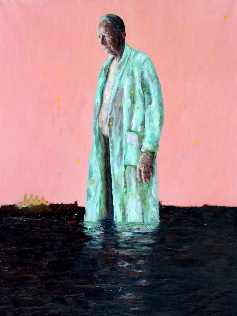 © Christiaan Conradie, We travel at night all crooked and quiet, Oil on canvas, 2017