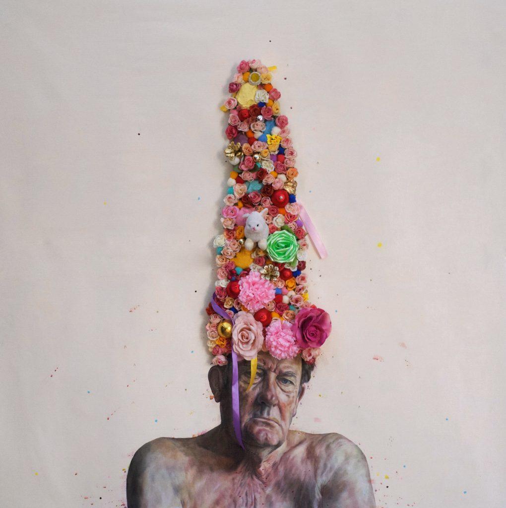 © Christiaan Conradie, We skip by the oceans, we skip by the seas, Mixed media on canvas, 2017