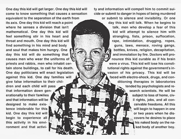 David Wojnarowicz 4 - Untitled (One Day this kid)